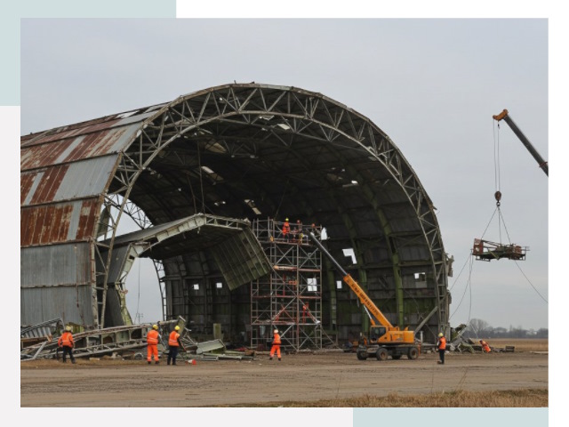 Демонтаж ангаров в Воткинске