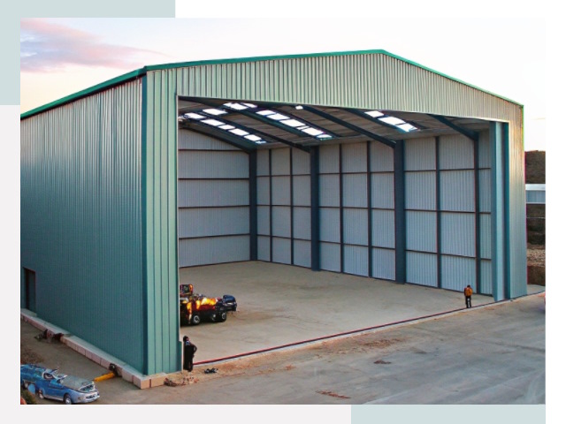 Строительство ангаров в Воткинске